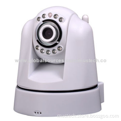 Night Vision Wi-Fi IP Camera with Plug-and-play Function, Two-way Audio Monitoring